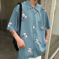 Banash - 碎花中袖襯衫 Banash - 碎花中袖襯衫