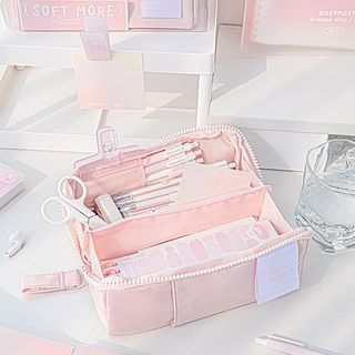 Maxi's Design Pink Dancer 3D Pencil Case for Girls with Zipper