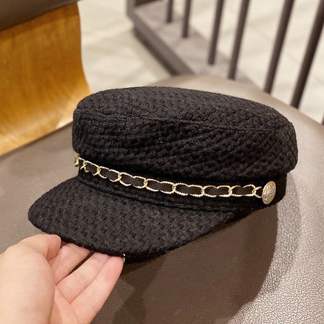 4-4 STUDIO-Chenille Newsboy Cap