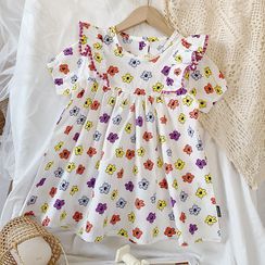 BobaBop - Kids Short-Sleeve Floral Print Dress BobaBop - Kids Short-Sleeve Floral Print Dress