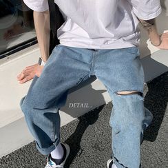 EOW - Distressed Wide-Leg Jeans EOW - Distressed Wide-Leg Jeans