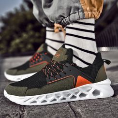 Auxen - Paneled Platform Sneakers Auxen - Paneled Platform Sneakers