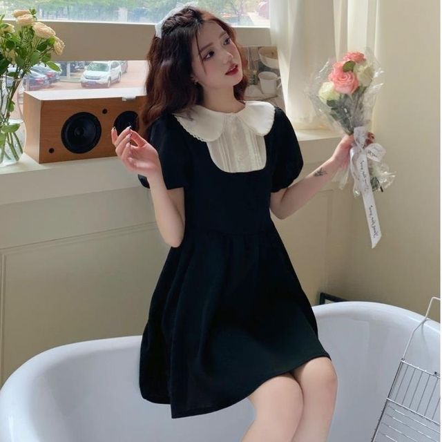 dresser hardware black Velvet Lace Romantic Vintage Style Blouse Dark Academia Fashion main image 0