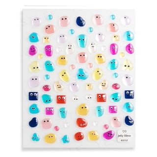 MEKO - Embossed Nail Stickers Bubble Monster