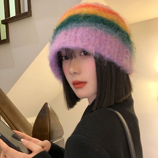 FROME-Rainbow Stripe Beanie