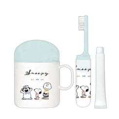 Kamio Japan - Snoopy Colorful Ribbon Toothbrushing Set With Big Cup