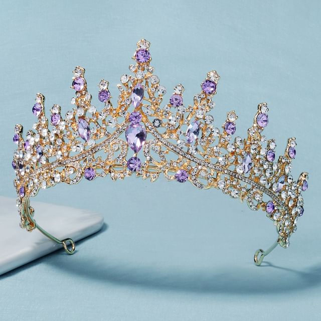 Kanzashi-Rhinestone Alloy Tiara Various Designs