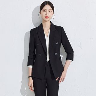 Princess Min Double Breasted Plain Blazer / Dress Pants / Pencil Skirt / Long-Sleeve Shirt / Set Sale