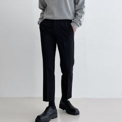 Seoul Homme - Waistband Tapered Dress Pants