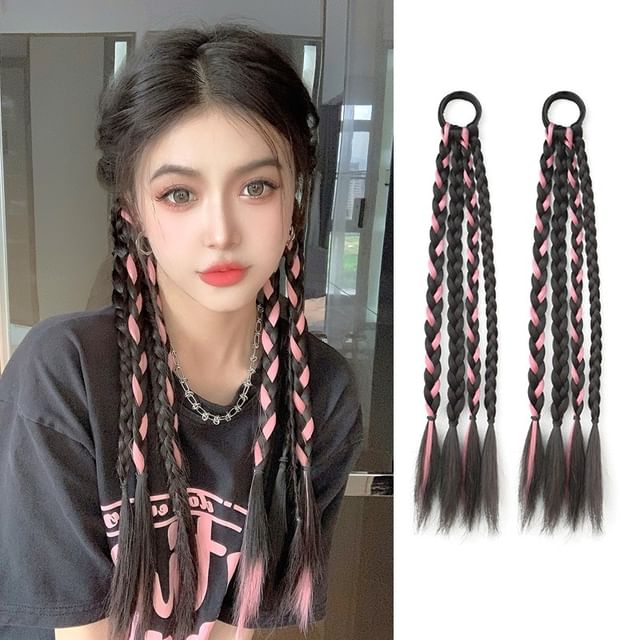 SEVENQ-Braided Hair Extension Set