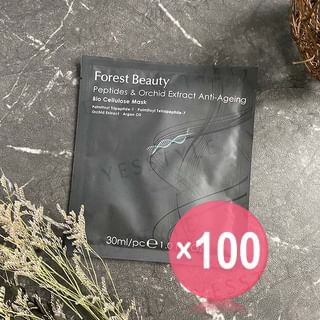 Forest Beauty - Peptides & Orchid Extract Anti-Ageing Bio Cellulose Mask (x100) (Bulk Box)