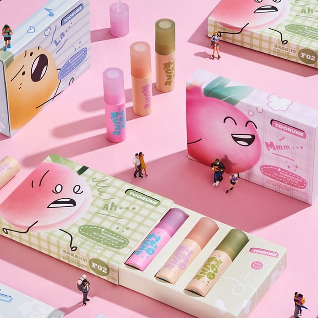 TOORUNE-Tiny Sweet Lip Gloss Set - 2 Types