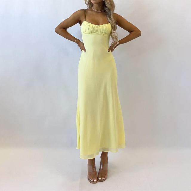 chinese dress ladies Monni Yellow Maxi Dress - US 14