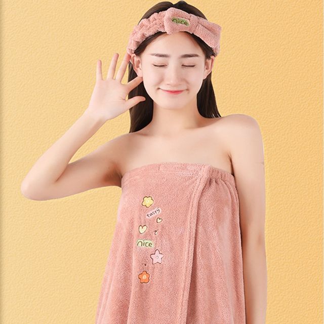 Nyhouse Plain Bath Wrap Towel / Quick Dry Hair Towel / Bath Towel