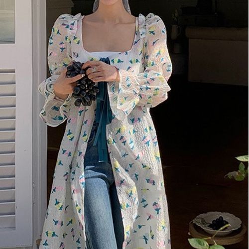 Floral Print Robe Jacket - Ready-to-Wear