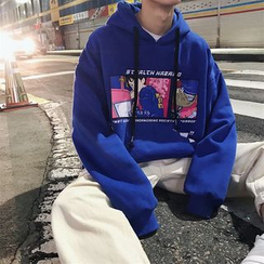 MOWAK - Oversized Printed Hooded Pullover MOWAK - Oversized Printed Hooded Pullover