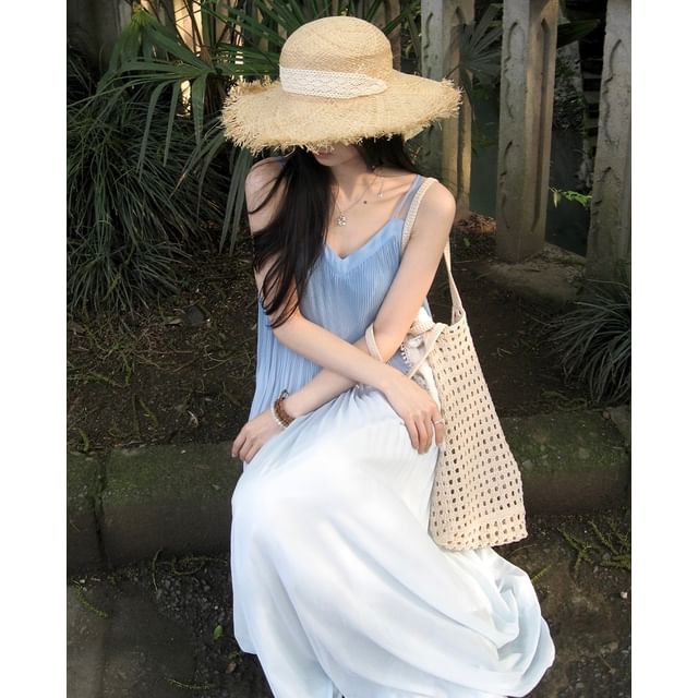 Alfie-Spaghetti Strap Gradient Midi Dress