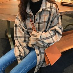Vinales - Balloon-Sleeve Plaid Shirt Vinales - Balloon-Sleeve Plaid Shirt