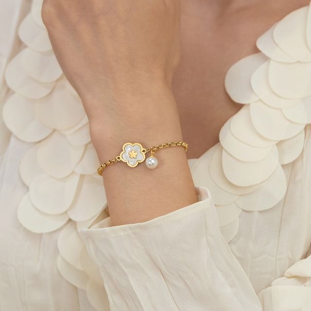 Tenri-Flower Charm Bracelet