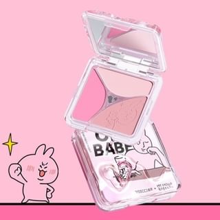 VEECCI - Emotion Code Tri-Color Blusher My Friend Rabbit Limited Edition - 3 Types
