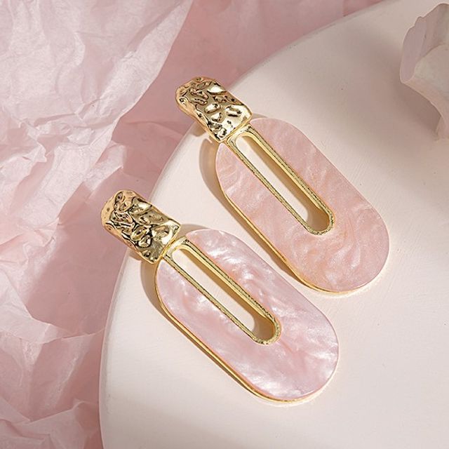 PANGU-Resin Alloy Dangle Earring