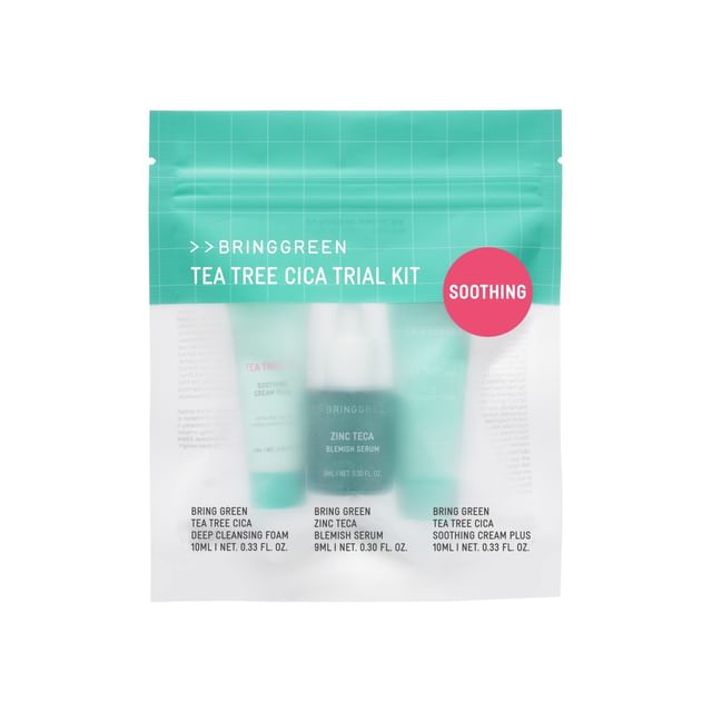 BRING GREEN-Kit découverte de soins apaisants à larbre à thé et centella