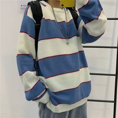 Giuliana - Wide Stripe Crewneck Sweater Giuliana - Wide Stripe Crewneck Sweater