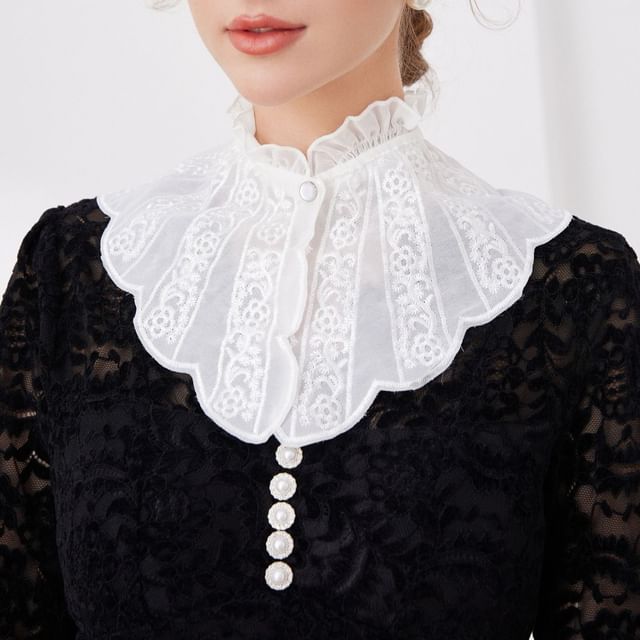MIOW-Lace Ruffle Decorative Collar