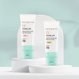 Cute Press - Tone Up Zero Oil & Acne Physical Sunscreen SPF 50+ PA++++