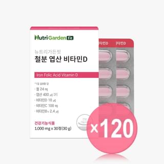 JUNGWONSAM - NutriGardenfit Iron Folic Acid Vitamin D (x120) (Bulk Box)
