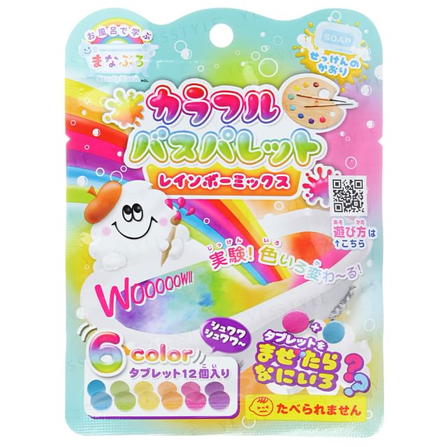 MANABURO-Colorful Bath Palette Rainbow Mix-12 件