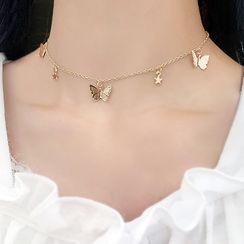 HEDGY - Butterfly Choker Necklace HEDGY - Butterfly Choker Necklace