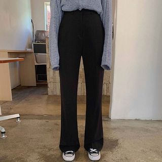 high waisted boot cut dress pants