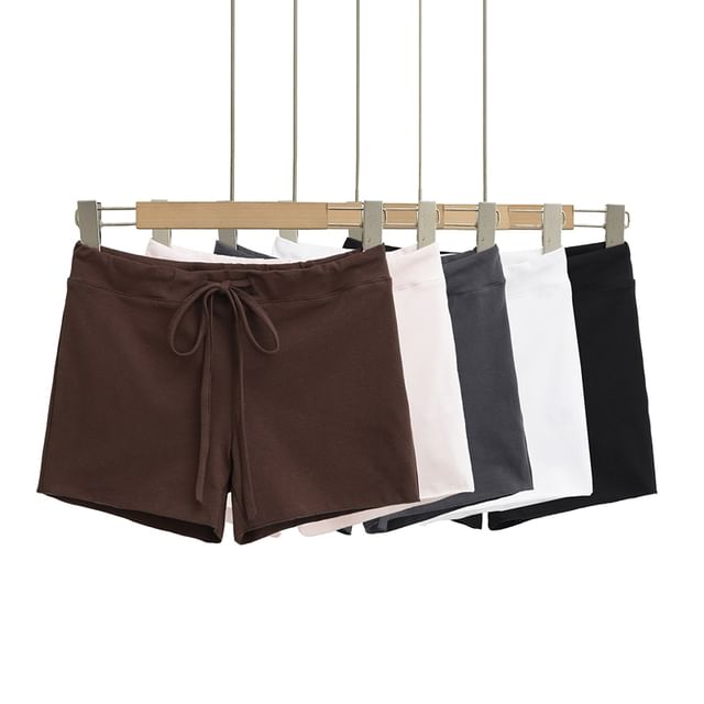 Ulark-High Waist Plain Shorts