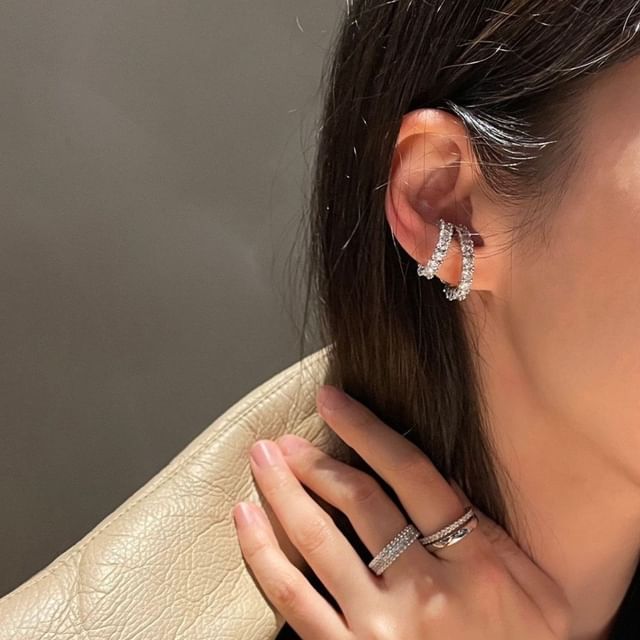 SeoulMall-Rhinestone Ear Cuff