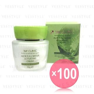 3W Clinic - Aloe Full Water Activating Cream (x100) (Bulk Box)