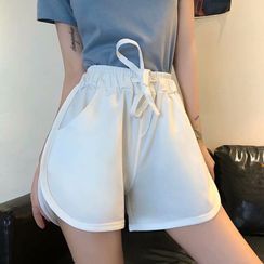 Wewewow - Plain Drawstring Shorts Wewewow - Plain Drawstring Shorts