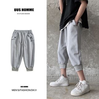 mens cropped sweatpants