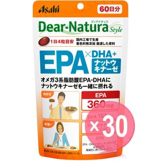 Asahi - Dear-Natura Style EPA x DHA + Nattokinase 60 days (x30) (Bulk Box)