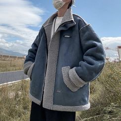 POSI - Fleece Trim Zip-Up Jacket POSI - Fleece Trim Zip-Up Jacket