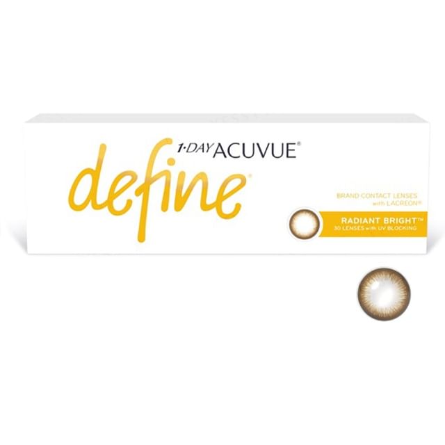 ACUVUE-1 Day Define Lacreon 日戴型彩色隱形眼鏡 閃鑽啡 30 片