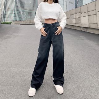 Sosana - Ombre Wide Leg Jeans | YesStyle