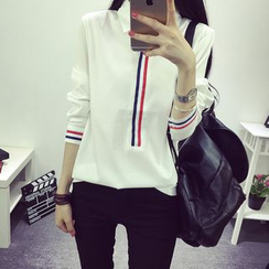 HotBlock - Ribbon Trim Long-Sleeved Shirt HotBlock - Ribbon Trim Long-Sleeved Shirt