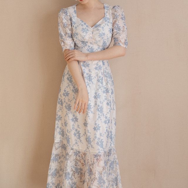 sachin and babi light blue dress Chiffon Ruched Waist Bridesmaid Dress – Bridal and Formal main image 1