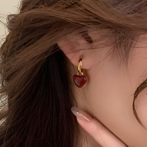 Fireflicka Heart Drop Earring YesStyle