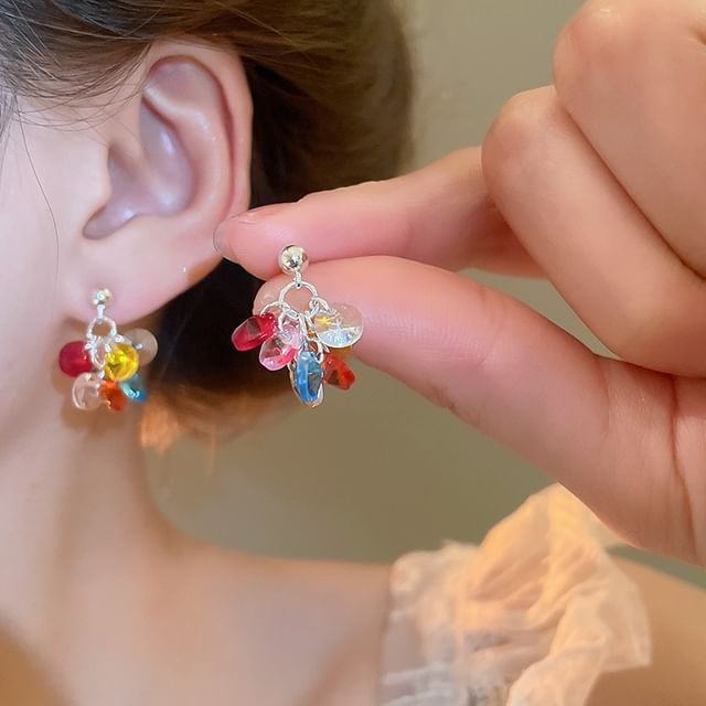 Calafa-Beaded Dangle Earring