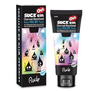 RUDE - Suck'em Out Charcoal Blackhead Nose Peel-off Pack, 50ml