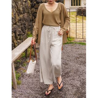 plus size drawstring pants