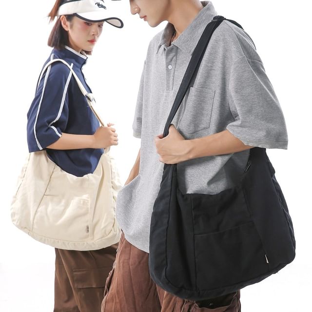 Hikuozy-Plain Crossbody Bag