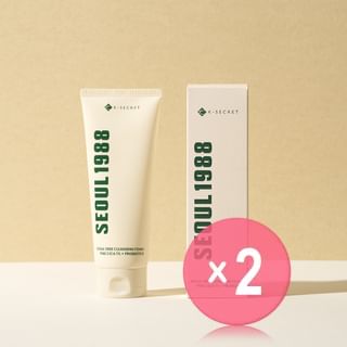 KSECRET - SEOUL 1988 Cleansing Foam : Pine Cica 1% + Probiotics  2pcs Bundle Set